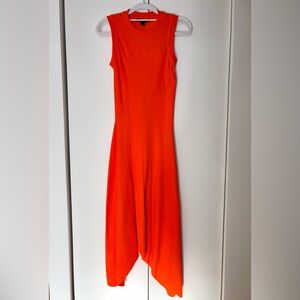 All Saints Sleeveless Orange Maxi Dress